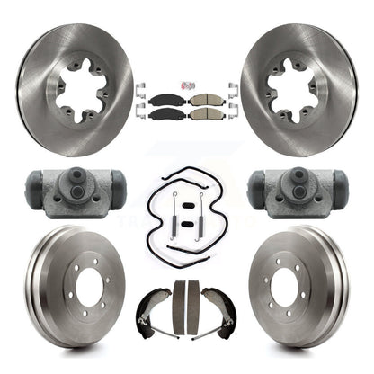 Kit de plaquettes et de tambour en céramique, Rotor de frein avant et arrière (9 pièces) pour Chevrolet Colorado GM