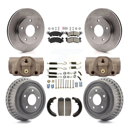 Rotors de frein à disque avant et arrière, plaquettes semi-métalliques et Kit de tambour (9 pièces) pour GMC Jimm