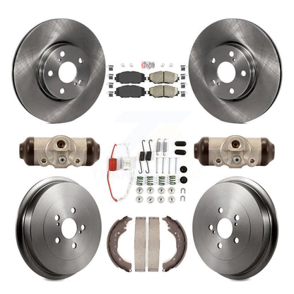 Kit de plaquettes et de tambour en céramique pour rotor de frein avant et arrière (9 pièces) pour Toyota Coroll 2009-2013