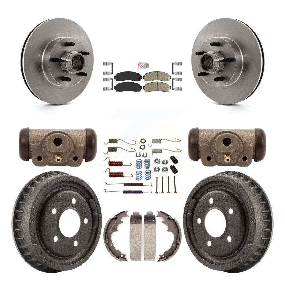 Kit de tambours à plaquettes en céramique pour rotors de frein avant et arrière (9 pièces) pour Ford Ranger RW 2006-2009