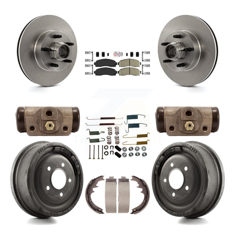 Kit de tambours à plaquettes en céramique pour rotors de frein avant et arrière (9 pièces) pour Ford Ranger RW 2006-2009