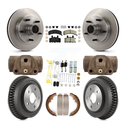 Kit de plaquettes et de tambour semi-métalliques pour Rotor de frein avant et arrière (9 pièces) pour Dodge Ram 1500 RW