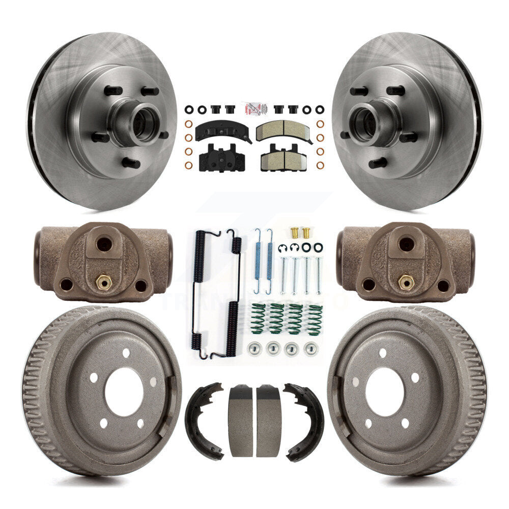 Kit de plaquettes et de tambour semi-métalliques, Rotor de frein avant et arrière, pour Chevrolet C1500 Suburba