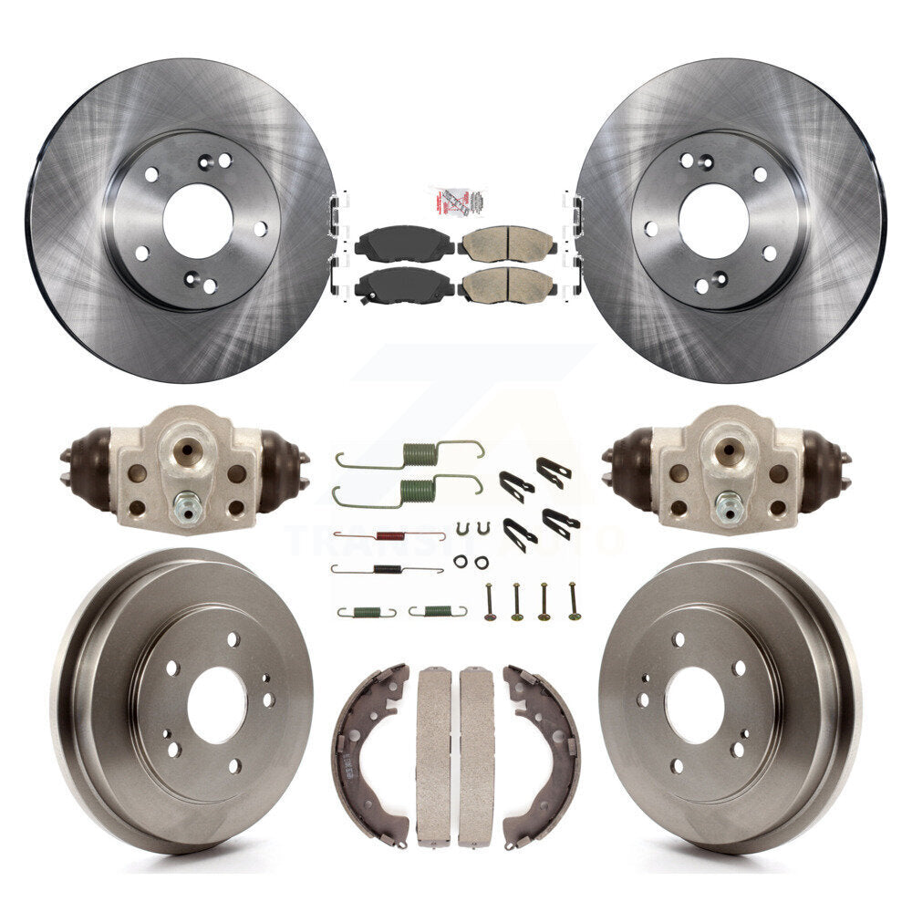 Kit de plaquettes et tambour en céramique, Rotor de frein à disque avant et arrière (9 pièces) pour Honda Civic G 2011