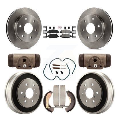 Kit de tambour à plaquettes semi-métalliques, Rotor de frein à disque avant et arrière (9 pièces) pour GMC Sierra 150