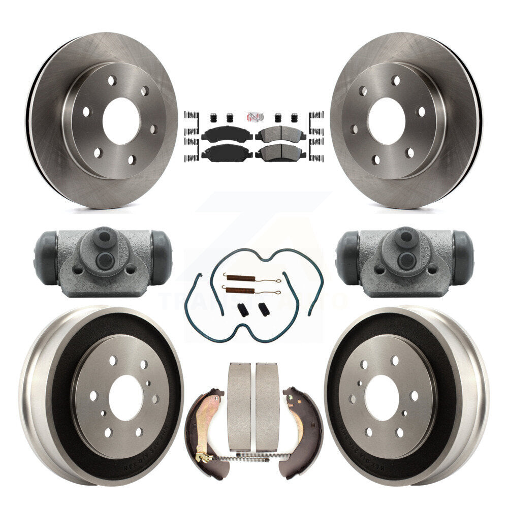 Kit de tambour à plaquettes semi-métalliques, Rotor de frein à disque avant et arrière (9 pièces) pour GMC Sierra 150