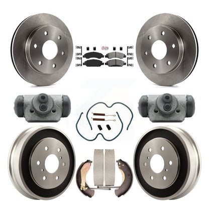 Kit de tambour à plaquettes semi-métalliques, Rotor de frein à disque avant et arrière (9 pièces) pour GMC Sierra 150