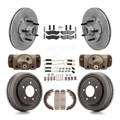 Kit de tambours à plaquettes semi-métalliques pour rotors de frein avant et arrière (9 pièces) pour Ford F-150 RW 1999
