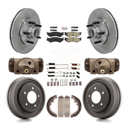 Kit de tambours à plaquettes semi-métalliques pour rotors de frein avant et arrière (9 pièces) pour Ford F-150 RW 1999
