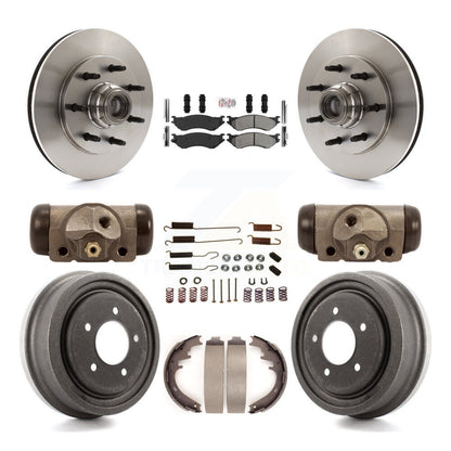 Kit de tambours à plaquettes semi-métalliques pour rotors de frein avant et arrière (9 pièces) pour Ford F-150 RW 1999