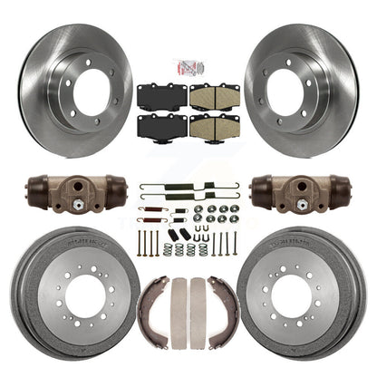 Rotors de frein à disque avant et arrière, plaquettes en céramique et Kit de tambour (9 pièces) pour Toyota 4Runner
