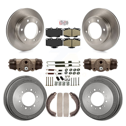 Rotors de frein à disque avant et arrière, plaquettes en céramique et Kit de tambour (9 pièces) pour Toyota 4Runner