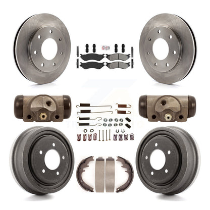 Kit de tambours à plaquettes semi-métalliques pour rotors de frein avant et arrière (9 pièces) pour Ford F-150 4W 1999