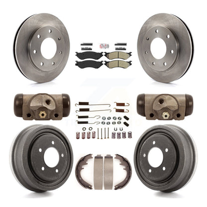 Kit de tambours à plaquettes semi-métalliques pour rotors de frein avant et arrière (9 pièces) pour Ford F-150 4W 1999