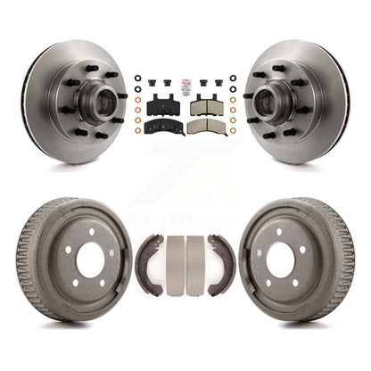 Rotors de frein à disque avant et arrière, plaquettes semi-métalliques et Kit de tambour pour GMC Yukon