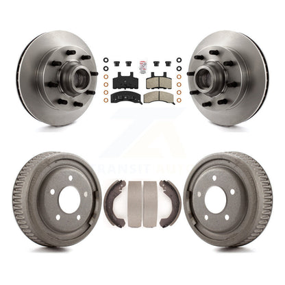 Rotors de frein à disque avant et arrière, plaquettes semi-métalliques et Kit de tambour pour GMC Yukon