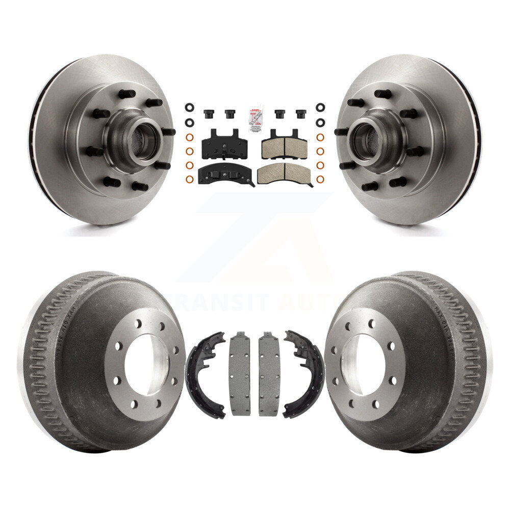 Rotors de frein avant et arrière, Kit de tambour à plaquettes semi-métalliques pour C2500 Chevrolet GMC C150
