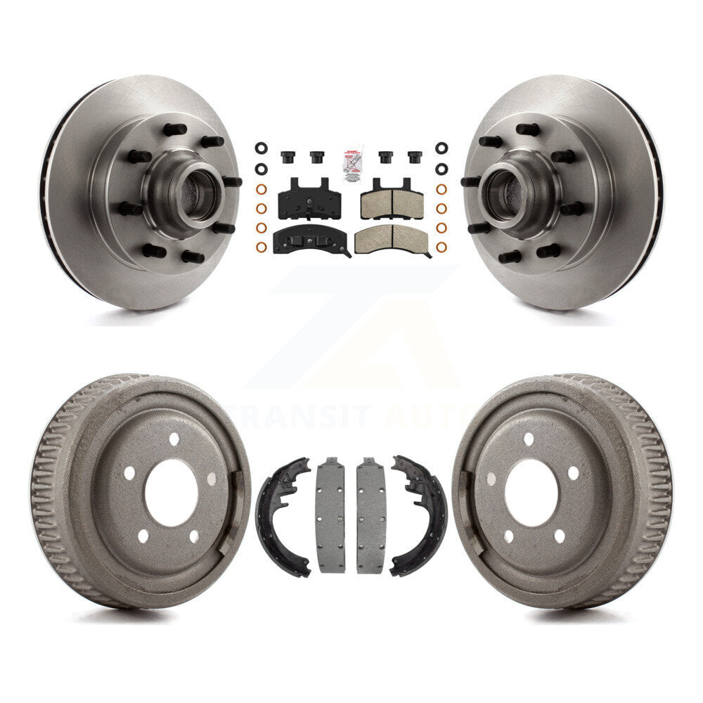 Kit de plaquettes et de tambour semi-métalliques, Rotor de frein avant et arrière, pour Chevrolet C1500 Suburba