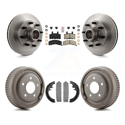 Kit de plaquettes et de tambour semi-métalliques, Rotor de frein avant et arrière, pour Chevrolet C1500 Suburba