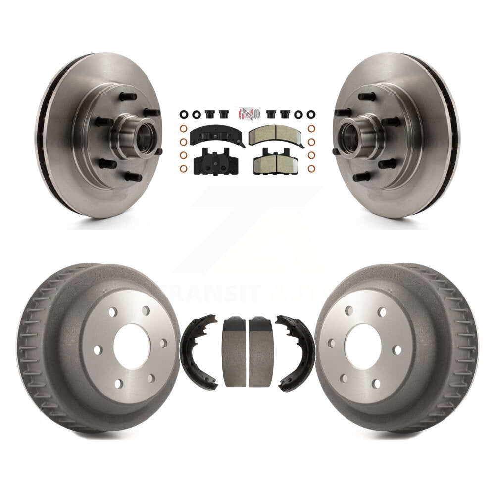 Rotor de frein à disque avant et arrière, Kit de plaquettes et de tambour semi-métalliques pour C2500 Chevrolet GM
