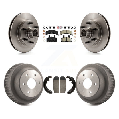 Rotor de frein à disque avant et arrière, Kit de plaquettes et de tambour semi-métalliques pour C2500 Chevrolet GM