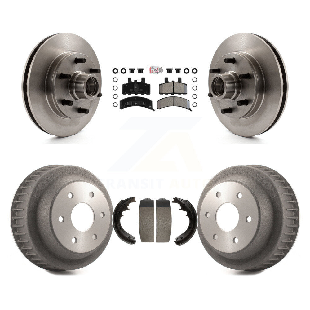 Rotor de frein à disque avant et arrière, Kit de plaquettes et de tambour semi-métalliques pour C2500 Chevrolet GM