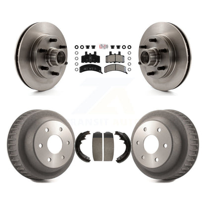 Rotor de frein à disque avant et arrière, Kit de plaquettes et de tambour semi-métalliques pour C2500 Chevrolet GM