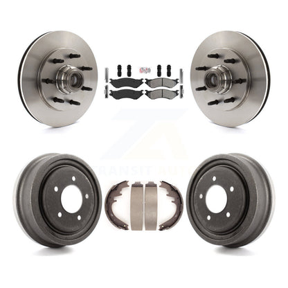 Rotor de frein à disque avant et arrière, Kit de plaquettes et de tambour semi-métalliques pour Ford F-150 RW 1999