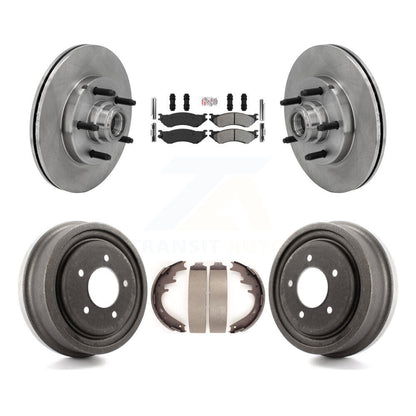 Rotor de frein à disque avant et arrière, Kit de plaquettes et de tambour semi-métalliques pour Ford F-150 RW 1999