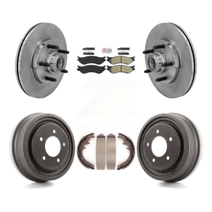 Rotor de frein à disque avant et arrière, Kit de plaquettes et de tambour semi-métalliques pour Ford F-150 RW 1999