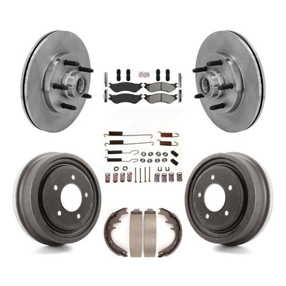 Kit de tambours à plaquettes semi-métalliques pour rotors de frein avant et arrière (7 pièces) pour Ford F-150 RW 1999