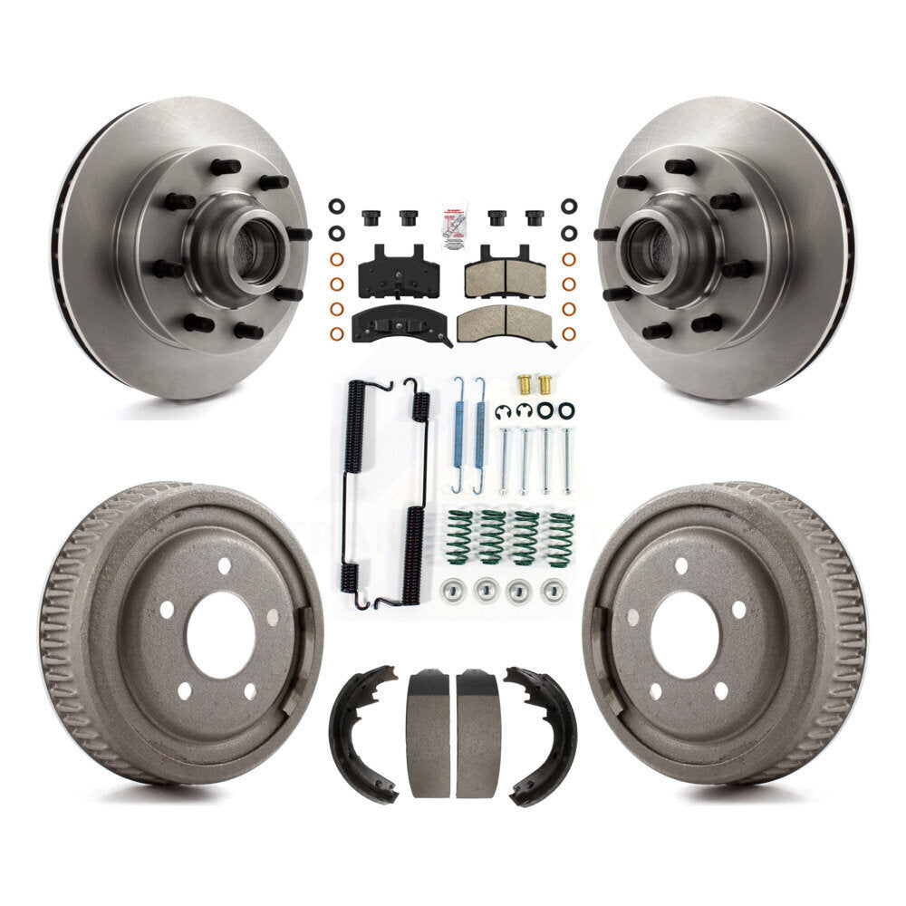Kit de plaquettes et de tambour semi-métalliques, Rotor de frein avant et arrière, pour Chevrolet C1500 Suburba