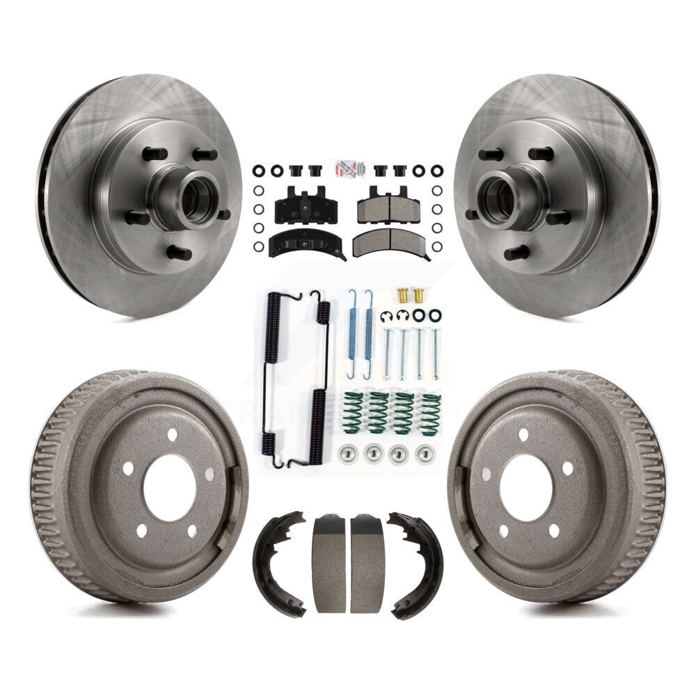 Kit de plaquettes et de tambour semi-métalliques, Rotor de frein avant et arrière, pour Chevrolet C1500 Suburba