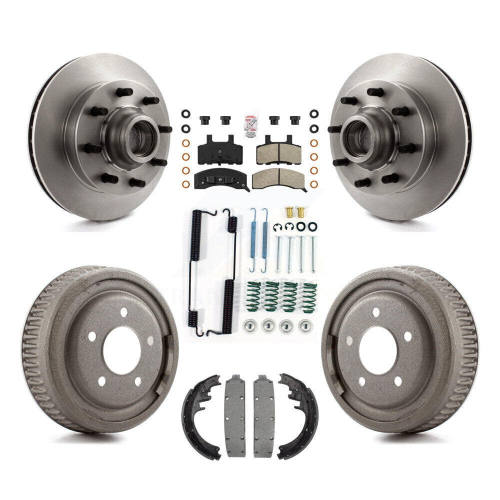 Kit de plaquettes et de tambour semi-métalliques, Rotor de frein avant et arrière, pour Chevrolet C1500 Suburba
