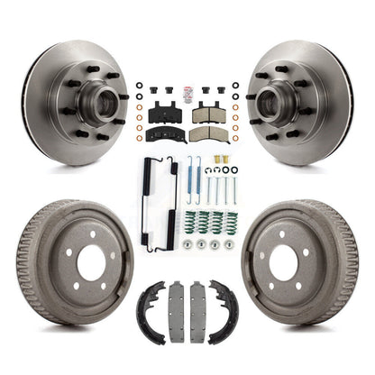 Kit de plaquettes et de tambour semi-métalliques, Rotor de frein avant et arrière, pour Chevrolet C1500 Suburba