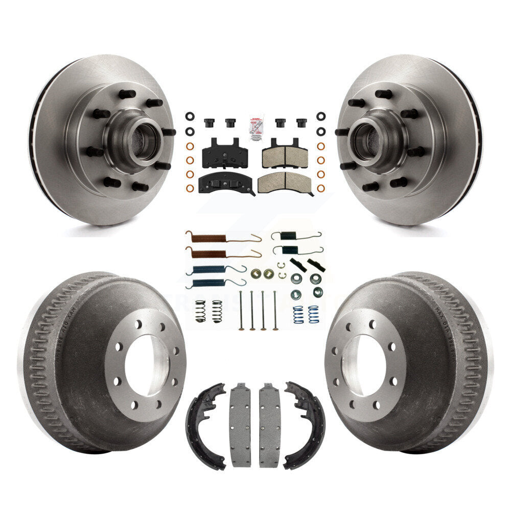 Kit de plaquettes et de tambour semi-métalliques pour Rotor de frein avant et arrière (7 pièces) pour C1500 Suburban GM