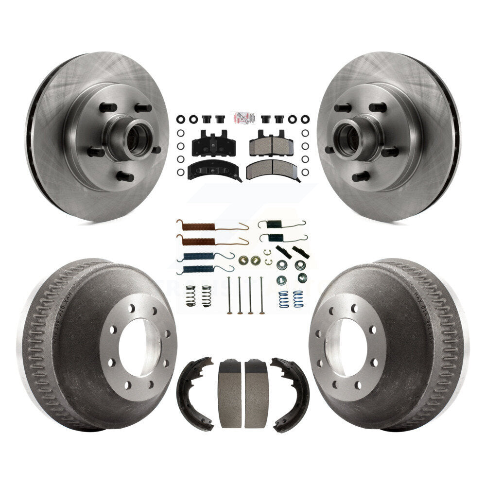 Kit de plaquettes et de tambour semi-métalliques pour Rotor de frein avant et arrière (7 pièces) pour C1500 Suburban GM