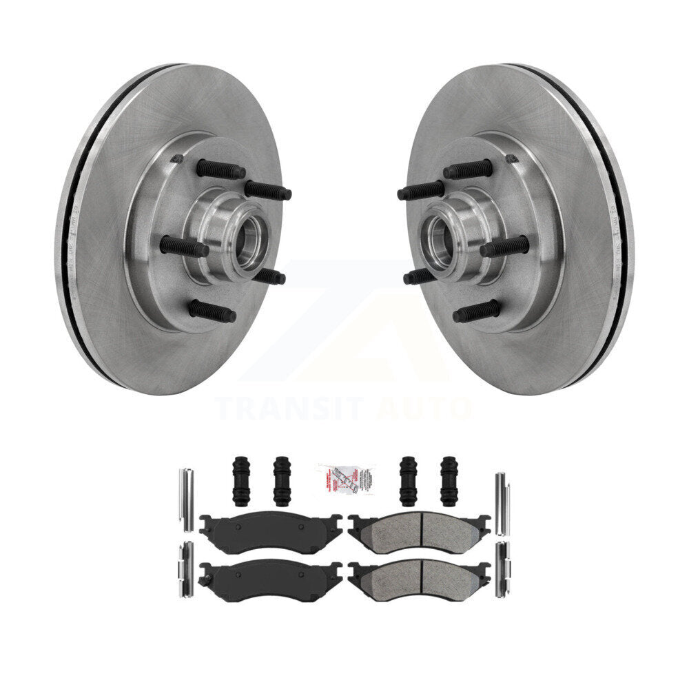 Kit de moyeu de Rotor de frein à disque avant et de plaquettes semi-métalliques pour Ford F-150 Heritage RW