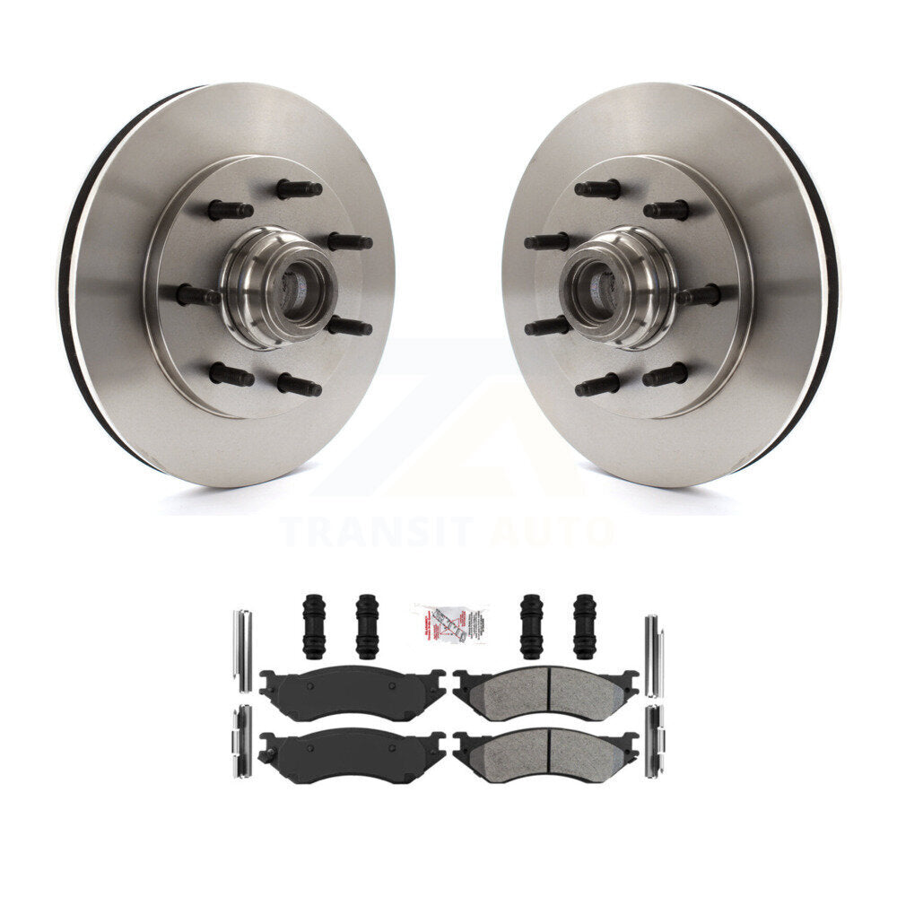 Rotors de frein à disque avant et Kit de plaquettes semi-métalliques pour Ford F-150 F-250 HD Heritag