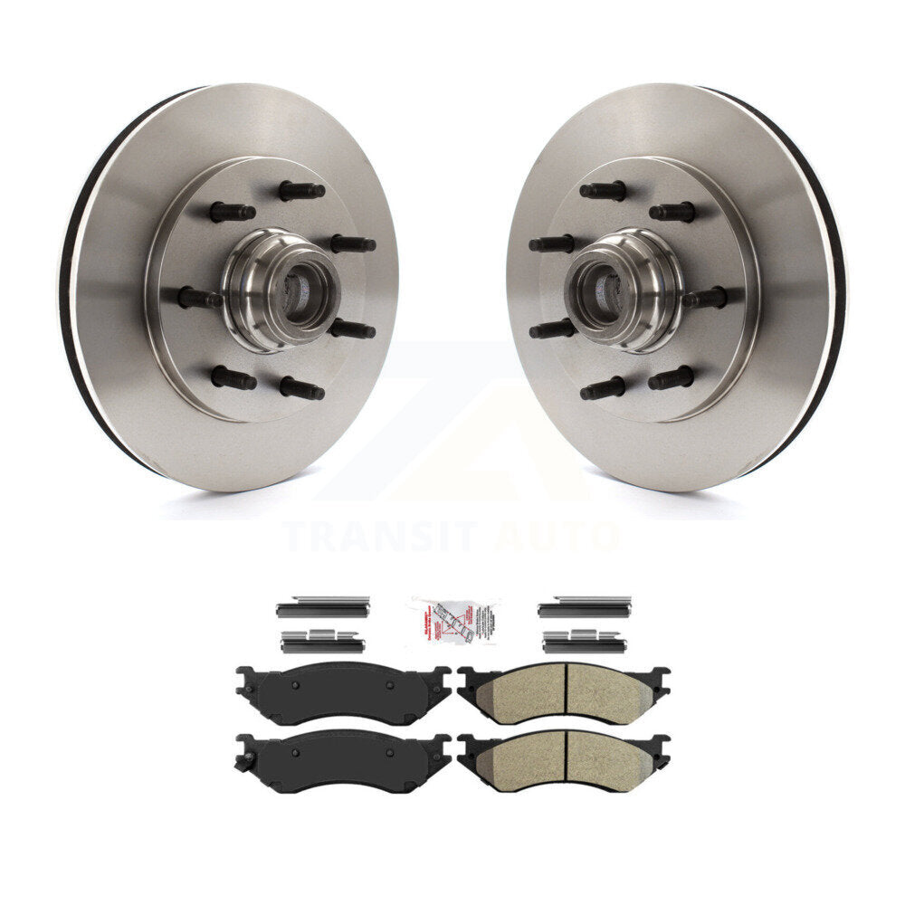 Rotors de frein à disque avant et Kit de plaquettes semi-métalliques pour Ford F-150 F-250 HD Heritag