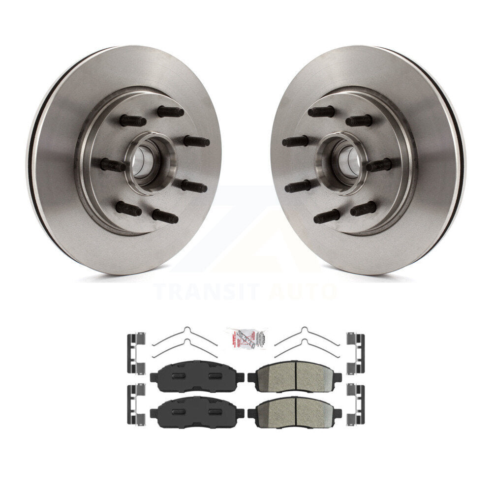 Kit de plaquettes de frein semi-métalliques, Rotors de frein avant, pour Ford F-150 Lincoln Mark LT RW