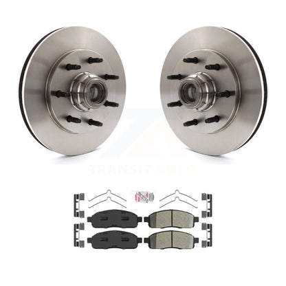 Kit de moyeu de rotors de frein à disque avant et de plaquettes semi-métalliques pour Ford F-150 RWD 2004