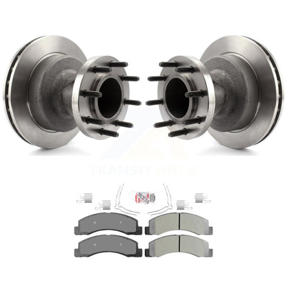 Kit de moyeu de rotors de frein à disque avant et de plaquettes semi-métalliques pour Ford F-350 Super Dut