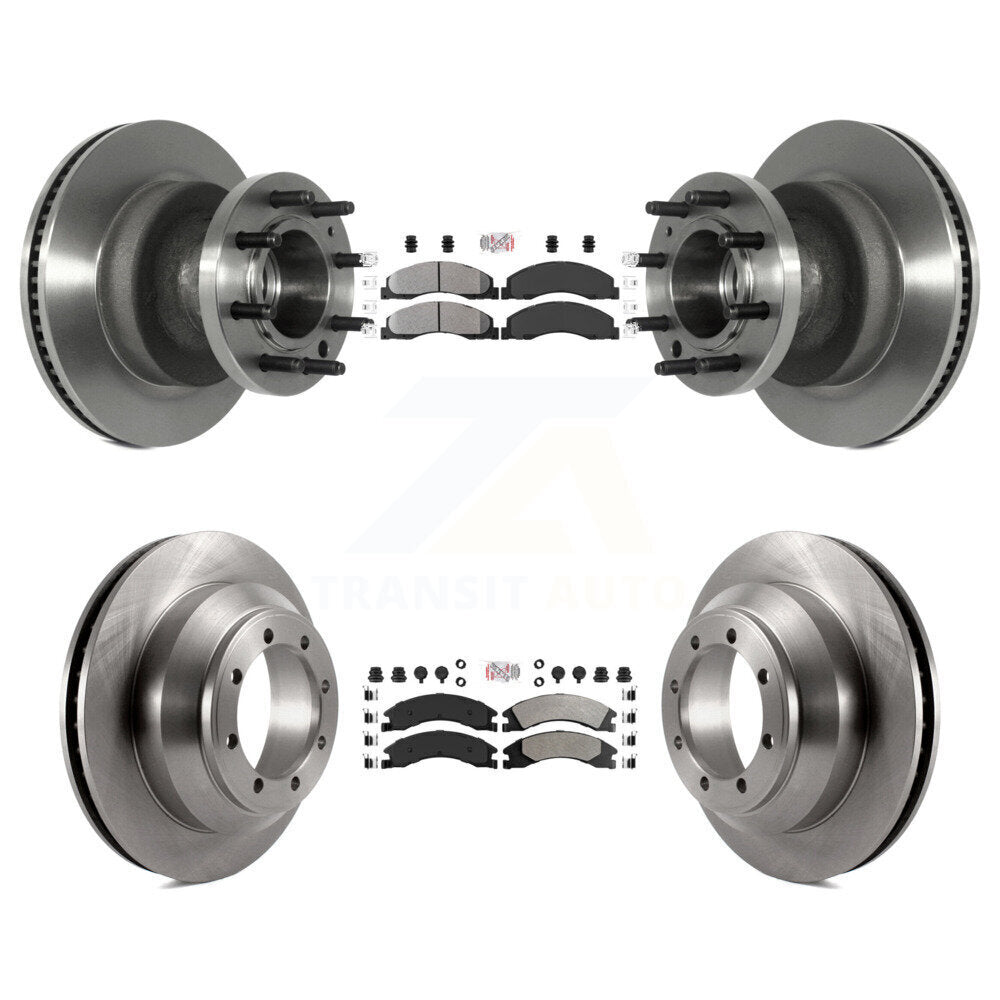 Kit de Rotor de frein à plaquettes semi-métalliques avant et arrière, pour Ford E-350 Super Duty Econolin