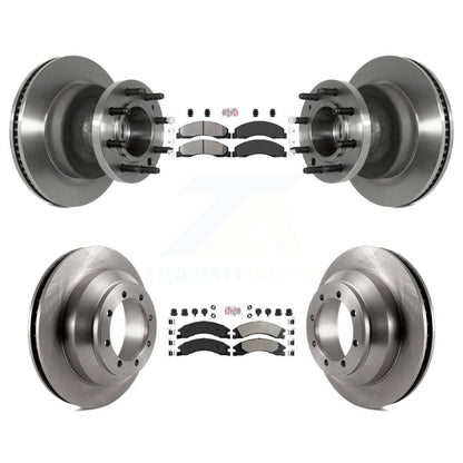 Kit de Rotor de frein à plaquettes semi-métalliques avant et arrière, pour Ford E-350 Super Duty Econolin