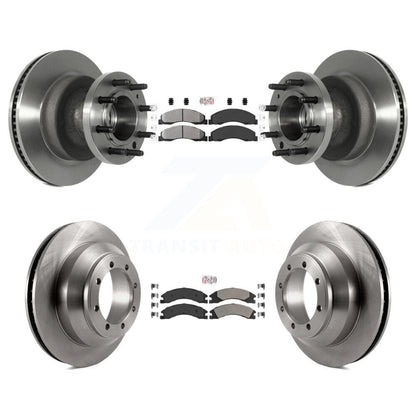 Kit de Rotor de frein à plaquettes semi-métalliques avant et arrière, pour Ford E-350 Super Duty Econolin