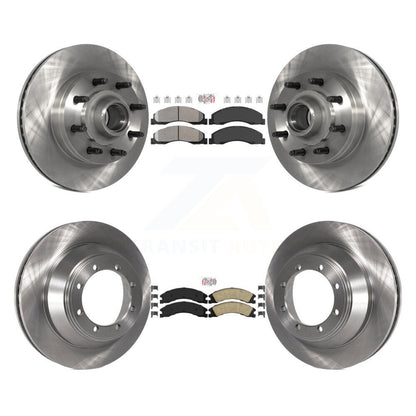 Kit de plaquettes en céramique et Rotor de frein, semi-métalliques, avant et arrière, pour Ford E-450 Super Dut