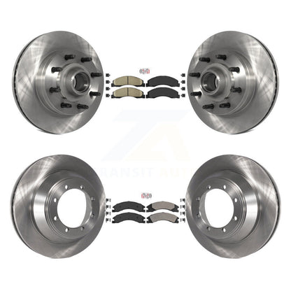 Kit de plaquettes semi-métalliques et de Rotor de frein avant et arrière en céramique, pour Ford E-450 Super Dut