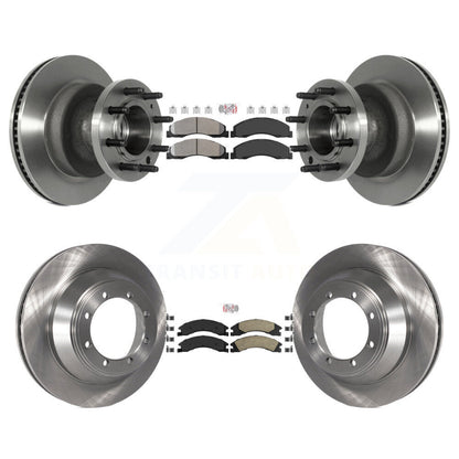 Kit de plaquettes en céramique et Rotor de frein, semi-métalliques, avant et arrière, pour Ford E-450 Super Dut