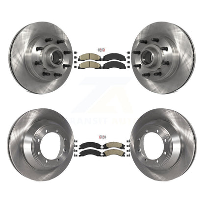 Kit de plaquettes en céramique et Rotor de frein avant et arrière, pour moteur DIESEL Ford E-450 Super Duty